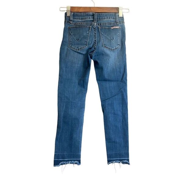Hudson Jeans Girl's Size 10 Blue Denim Utility Pockets Frayed Hem - Picture 8 of 8